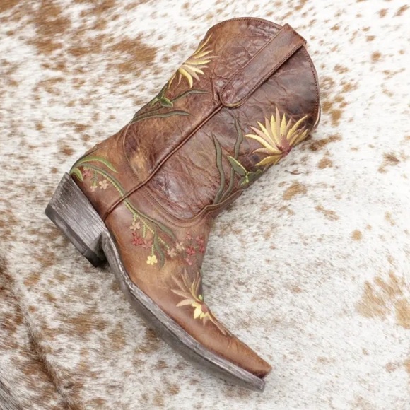 Old Gringo Ellie Sunflower Floral Embroidered Western Cowboy Boots - Picture 1 of 9